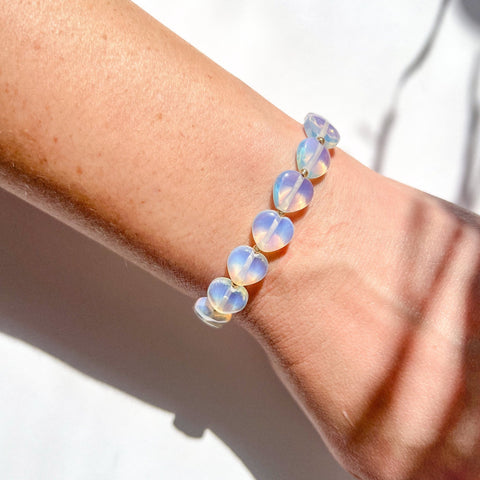 Aine Hearts Bracelet - Moonstone - Gather Brooklyn