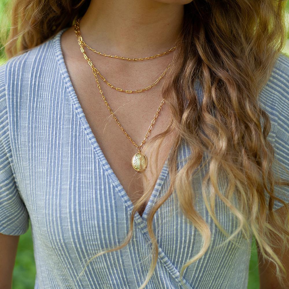 Daphne & Aster Necklace - Gold - Gather Brooklyn