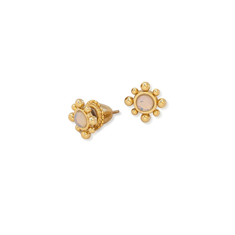Inanna Studs - Moonstone - Gather Brooklyn