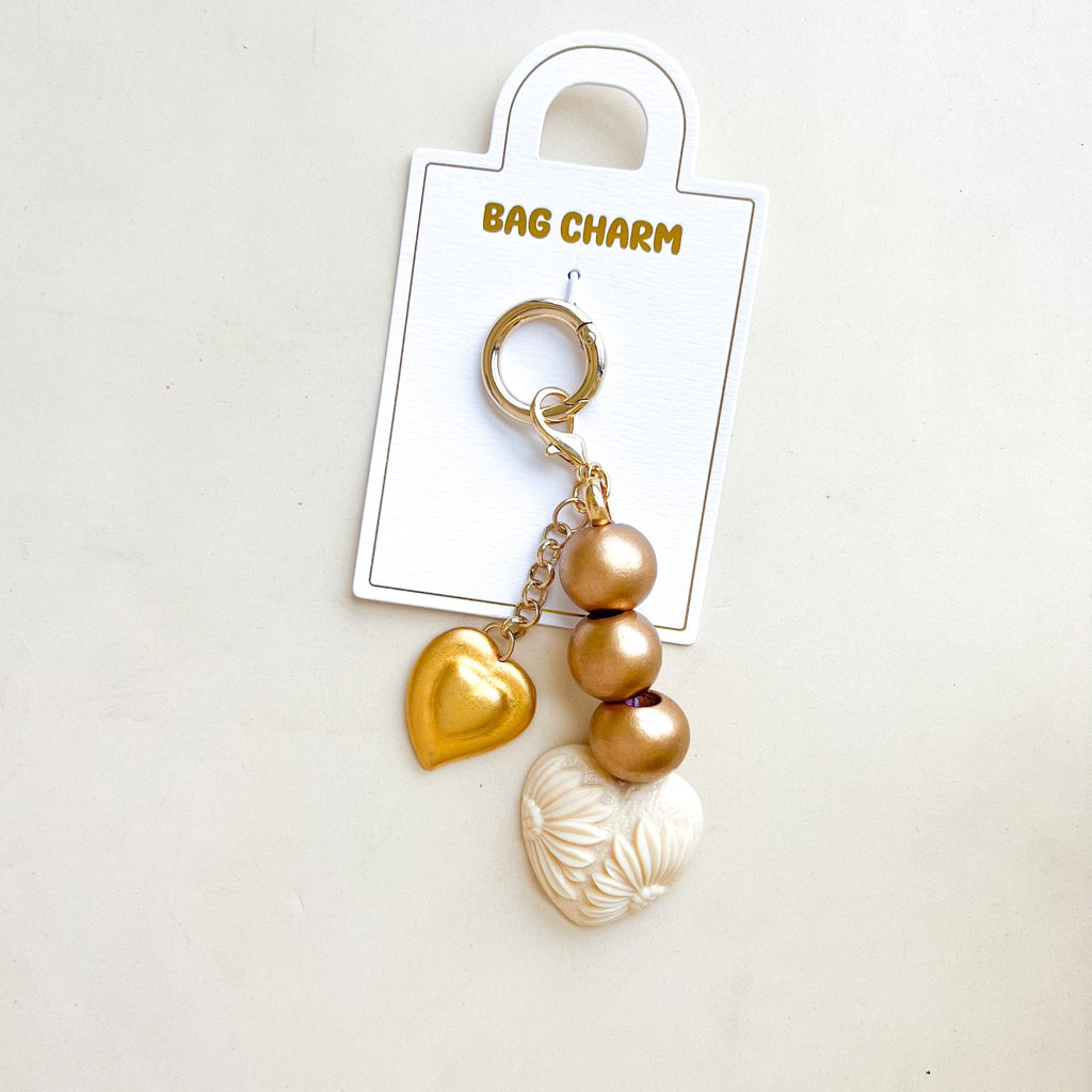 Blooming Heart Bag Charm - Gather Brooklyn