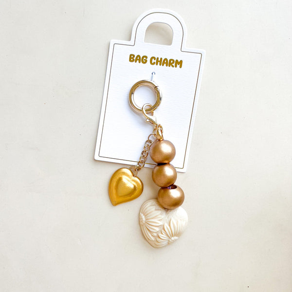 Blooming Heart Bag Charm - Gather Brooklyn