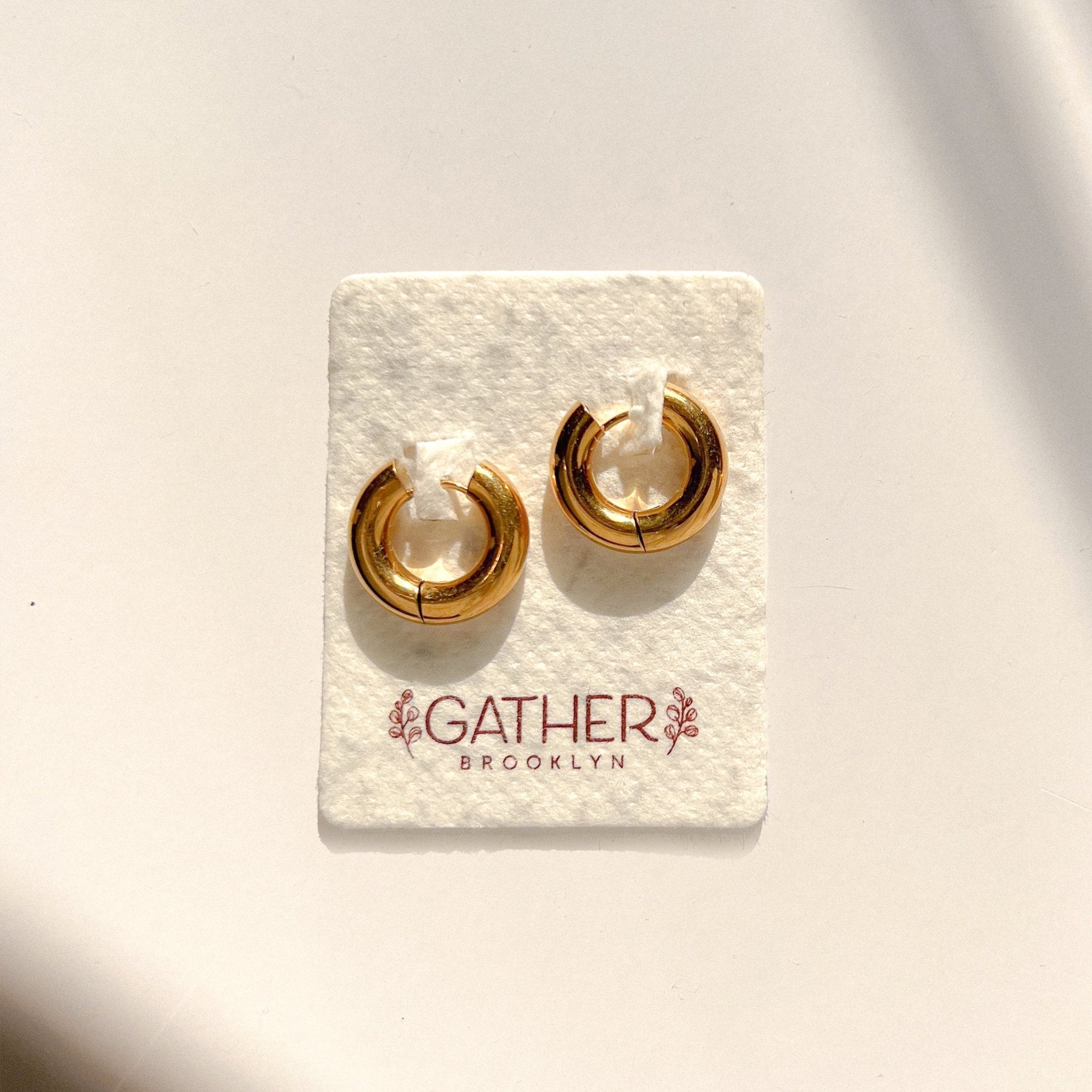 Chunky Gold Hoop Earrings | Bold Sustainable Jewelry