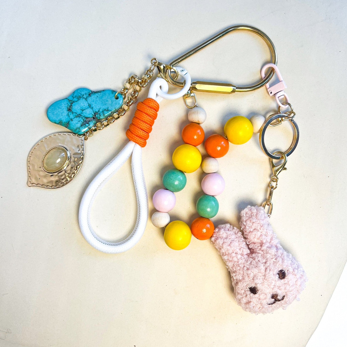 ●Oryany●SCRUNCH Bag/Black + Rabbit Charm/SET割引 Bunny Soft Toy Australia | Bunny Stuffed Animal | Plush Toys