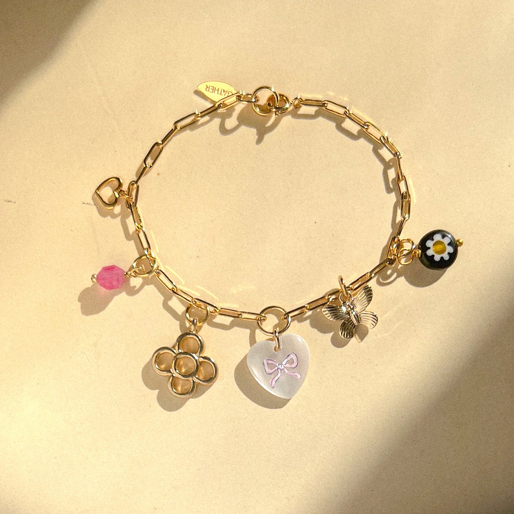 Dani Bow Charm Bracelet - Gather Brooklyn