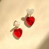 Double Heart Earrings - Gather Brooklyn