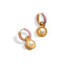 Elle Pink & Pearl Hoops - Gather Brooklyn