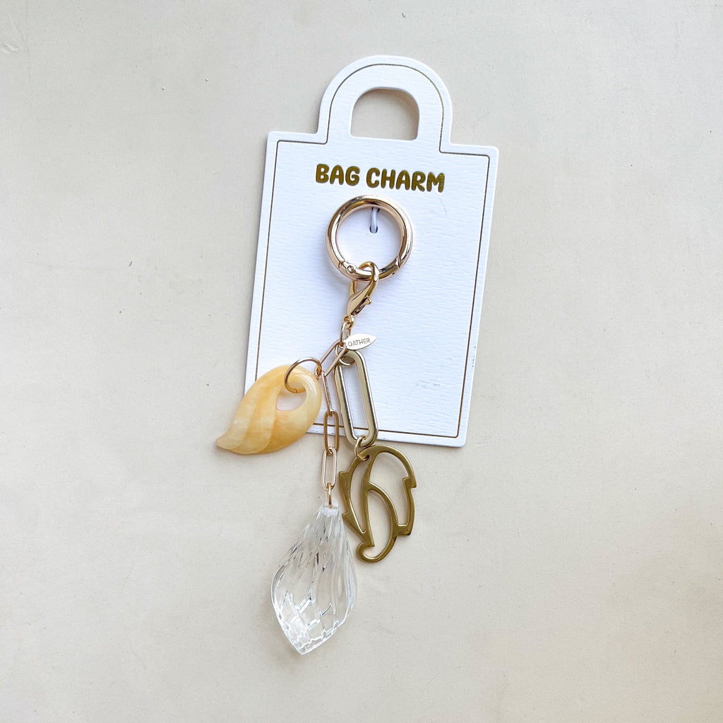 Golden Petal Bag Charm - Gather Brooklyn