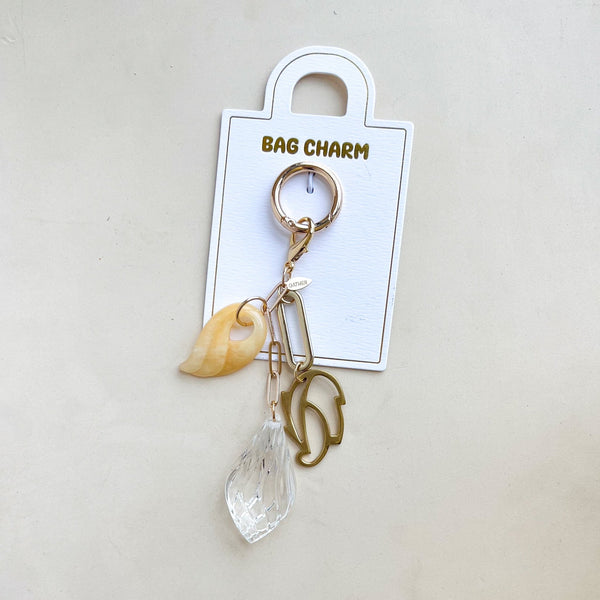 Golden Petal Bag Charm - Gather Brooklyn