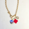 Kelly Heart Charm Cluster Necklace - Gather Brooklyn