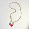 Kelly Heart Charm Cluster Necklace - Gather Brooklyn