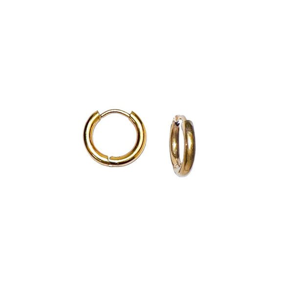 Minimalist Gold Hoop Earrings - Gather Brooklyn