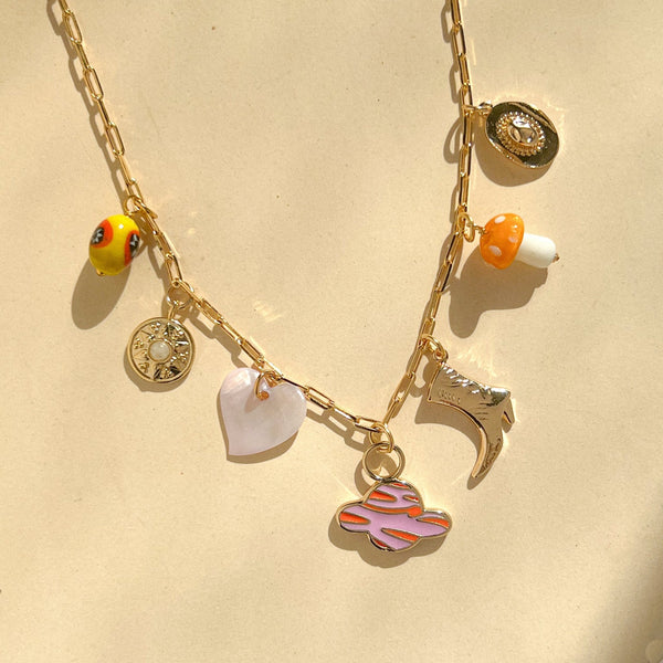 Space Cowgirl Charm Necklace - Gather Brooklyn