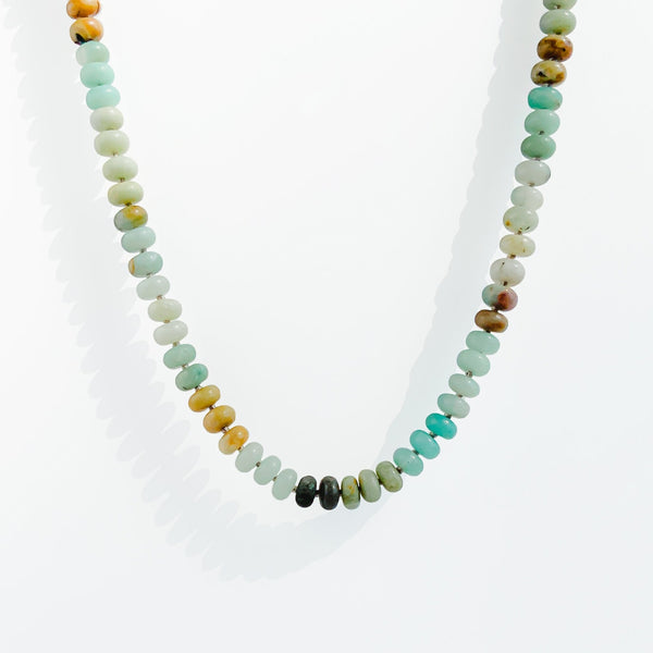 Amazonite Candy Bead Necklace - Gather Brooklyn
