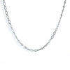 Brooklyn-inspired Aster Chain Necklace, Handcrafted with Silver-Plated Brass