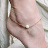 Baroque Pearl Anklet - Gather Brooklyn