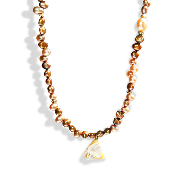 Forager Charm & Pearl Necklace - Gather Brooklyn