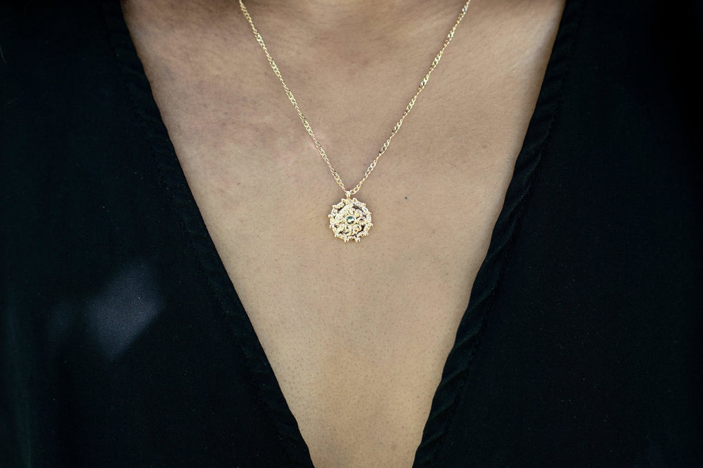 Celestial Luna pendant necklace shopping - Gather Brooklyn
