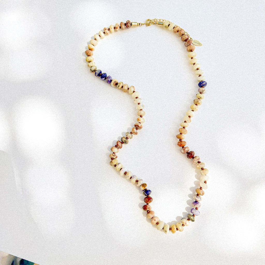 Morado Opal Candy Bead Necklace - Gather Brooklyn